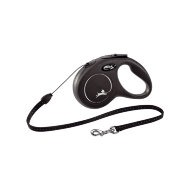 Рулетка-поводок для собак Flexi New Classic 20 кг 8 м трос черный