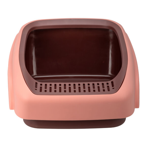 Лоток кошачий Diil 58х43х23 см прямоугольный, розовый