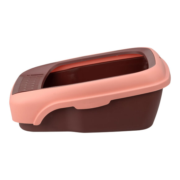 Лоток кошачий Diil 58х43х23 см прямоугольный, розовый