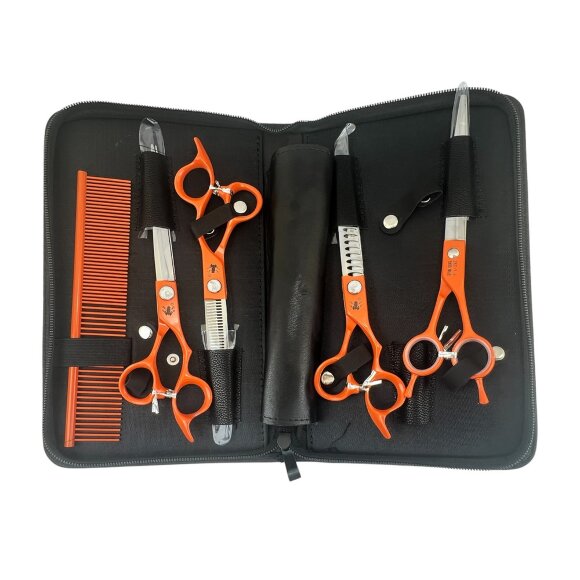 Набор из 4 ножниц Dimi Eagle в черном чехле Набор из 4 ножниц Dimi Eagle в черном чехле