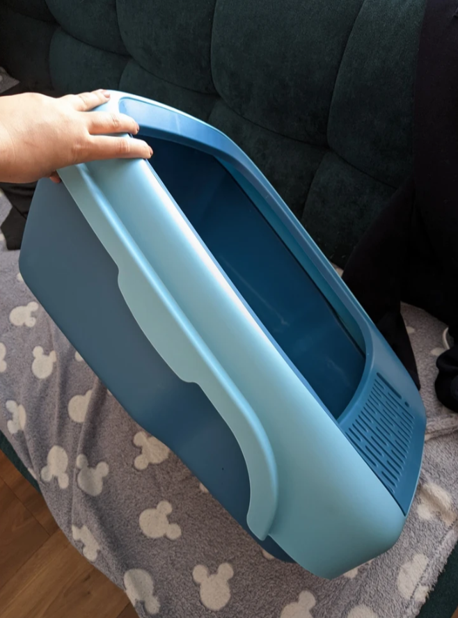 Лоток кошачий Diil 58х43х23 см прямоугольный, синий