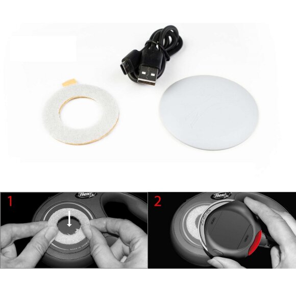 Фонарь переднего/заднего света flexi LED, серый