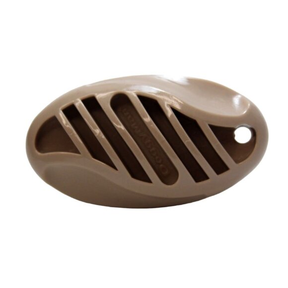 Маленькая силиконовая щетка DoggyMan для удаления короткой шерсти, коричневая 8 х 4,2 см