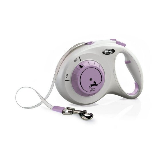Поводок-рулетка Flexi Select лента 0-7м	 25 кг, фиолетовая